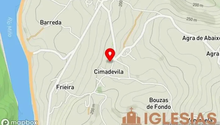 mapa de Parroquia de Melias Parroquia en O Pereiro de Aguiar