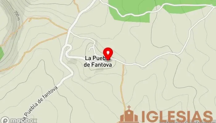 mapa de Parroquia de Nuestra Señora de la Asunción Iglesia en La Puebla de Fantova