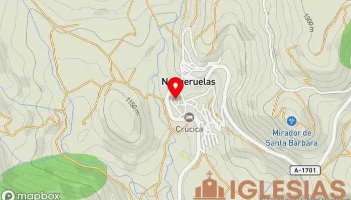 mapa de Parroquia de Nuestra Señora de la Asunción, Nogueruelas Iglesia católica en Nogueruelas