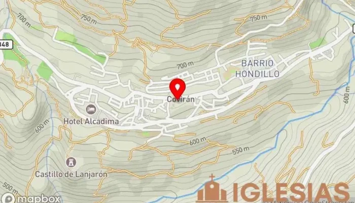 mapa de Parroquia de Nuestra Señora de la Encarnación Parroquia en Lanjarón