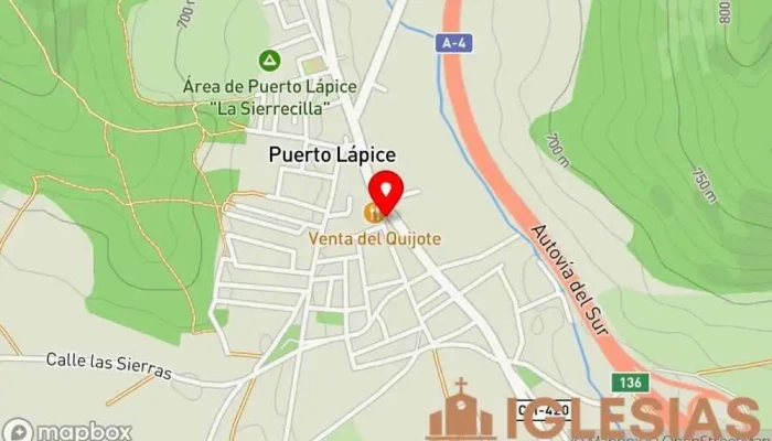 mapa de Parroquia de Nuestra Señora del Buen Consejo y San Antón Parroquia en Puerto Lápice