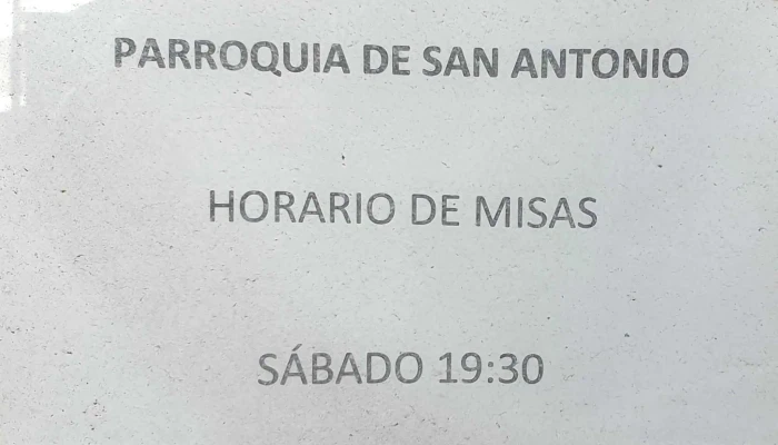 Parroquia De San Antonio -  Horario - Breña Baja