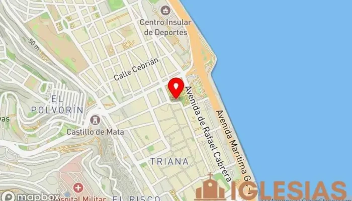 mapa de Parroquia de San Bernardo Parroquia en Las Palmas de Gran Canaria
