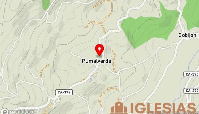 mapa de Parroquia de San Esteban Iglesia en Pumalverde