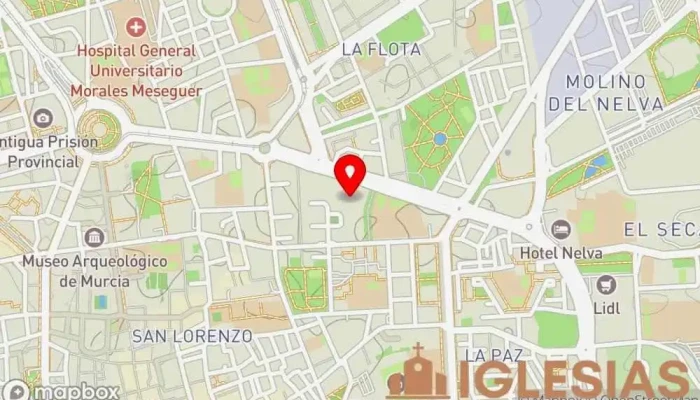 mapa de Parroquia de San Juan de Ávila Parroquia en Murcia