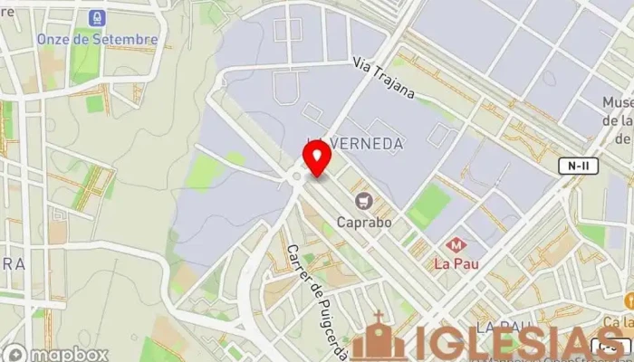 mapa de Parroquia de San Juan de Ávila Parroquia en Barcelona