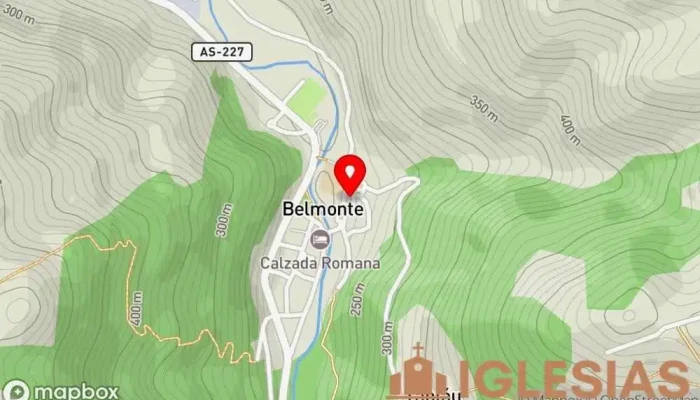 mapa de Parroquia de San Julián de Belmonte Parroquia en Belmonte