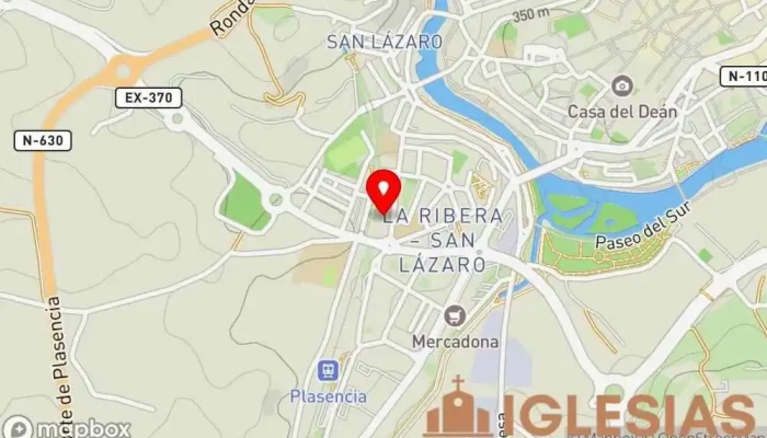 mapa de Parroquia de San Miguel Arcángel Parroquia en Plasencia