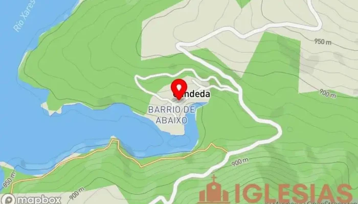 mapa de Parroquia de San Miguel Iglesia en Candeda