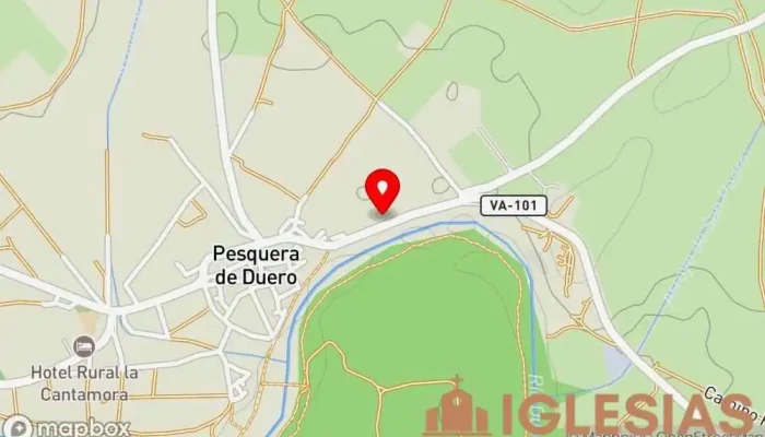 mapa de Parroquia de San Pedro Apóstol Iglesia en Pesquera de Duero