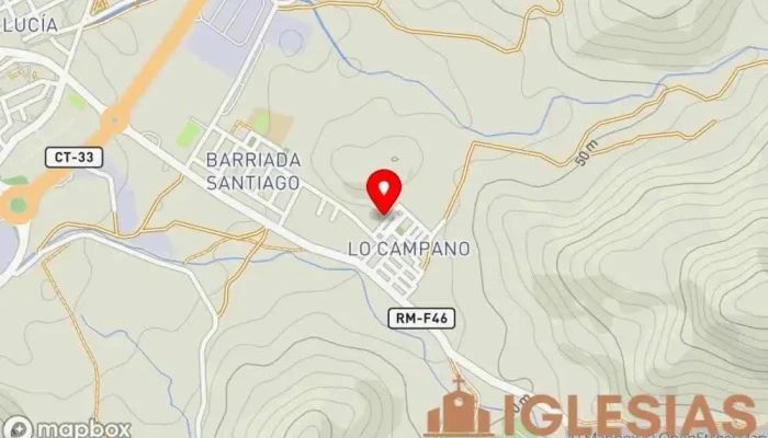 mapa de Parroquia de San Pedro Pescador Iglesia católica en Cartagena