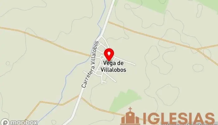 mapa de Parroquia de San Román Abad Parroquia en Vega de Villalobos