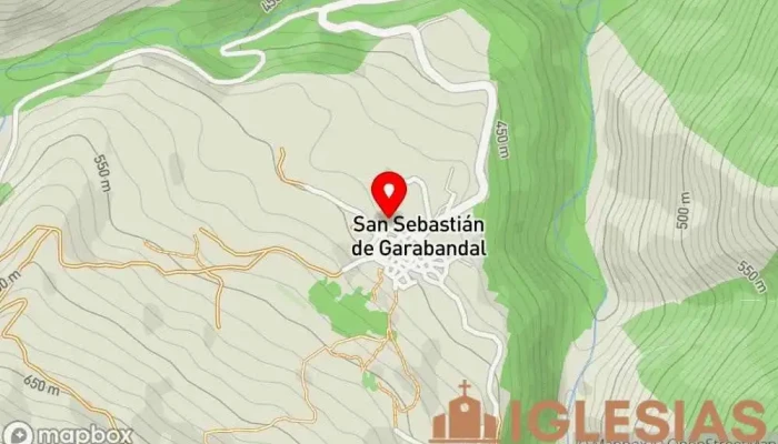 mapa de Parroquia de San Sebastián Iglesia católica en San Sebastián de Garabandal