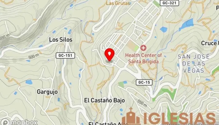 mapa de Parroquia de Santa Brígida Parroquia en Sta Brígida