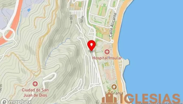 mapa de Parroquia de Santa Clara de Asís Iglesia en Las Palmas de Gran Canaria