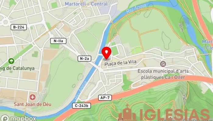 mapa de Parròquia de Santa Maria Iglesia en Barcelona