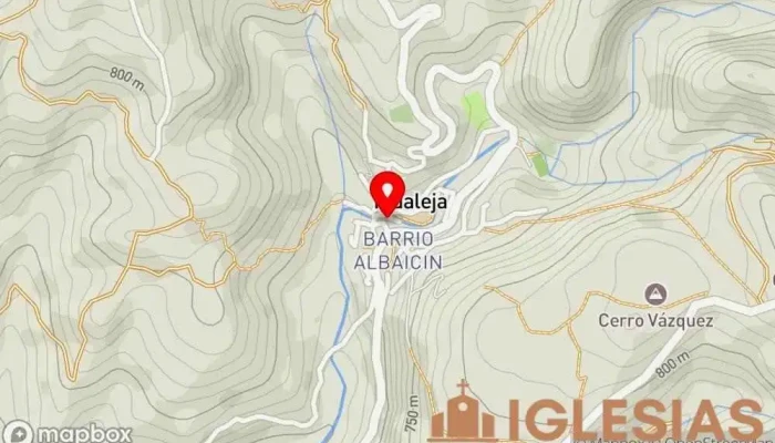 mapa de Parroquia de Santa Rosa de Lima Iglesia católica en Igualeja