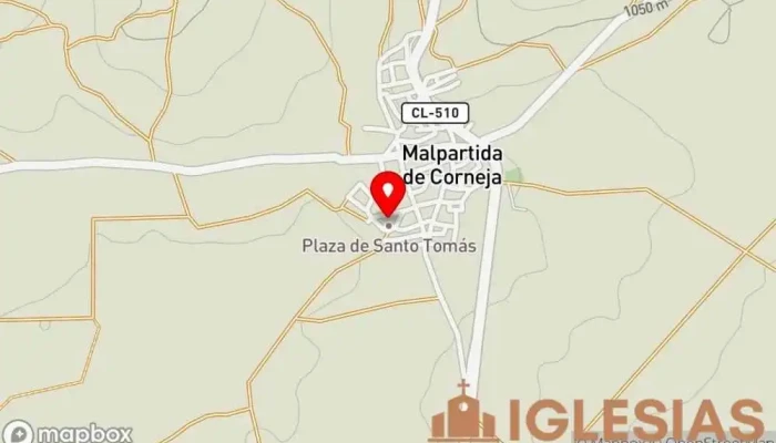 mapa de Parroquia de Santo Tomás Apóstol Parroquia en Malpartida de Corneja