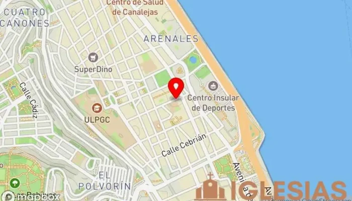 mapa de Parroquia del Corazón de María Iglesia católica en Las Palmas de Gran Canaria