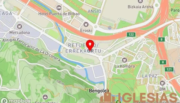 mapa de Parroquia del Sagrado Corazón de Jesús Iglesia católica en Barakaldo