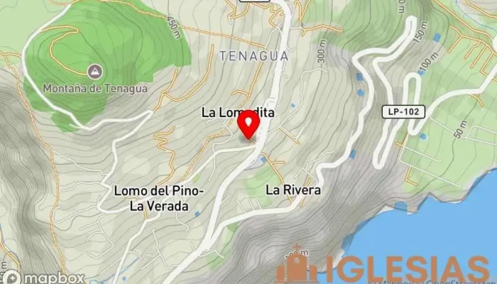mapa de Parroquia del Sagrado Corazón de Jesús Iglesia en Puntallana