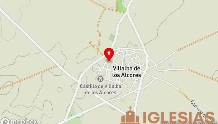 mapa de Parroquia del Santo Apóstol Parroquia en Villalba de los Alcores