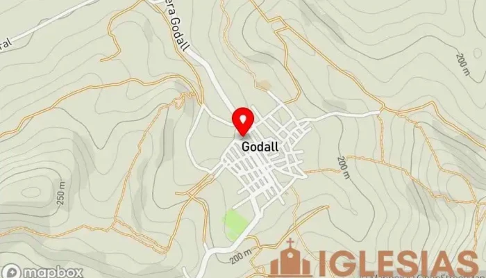 mapa de Parroquia La Transfiguración de Jesús Iglesia católica en Godall