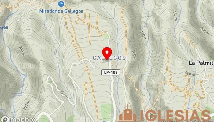 mapa de Parroquia la Virgen de la Caridad del Cobre Iglesia católica en Lomo de la Cancela