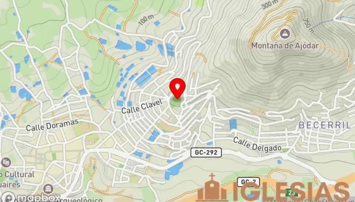mapa de Parroquia Nuestra Señora de Fátima Iglesia católica en Gáldar