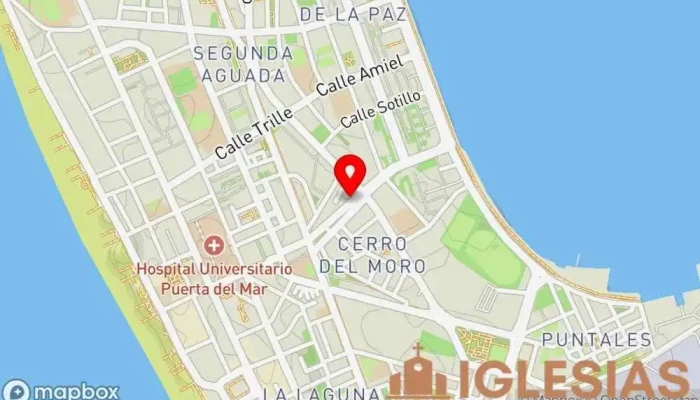 mapa de Parroquia Nuestra Señora de la Asunción Iglesia católica en Cádiz