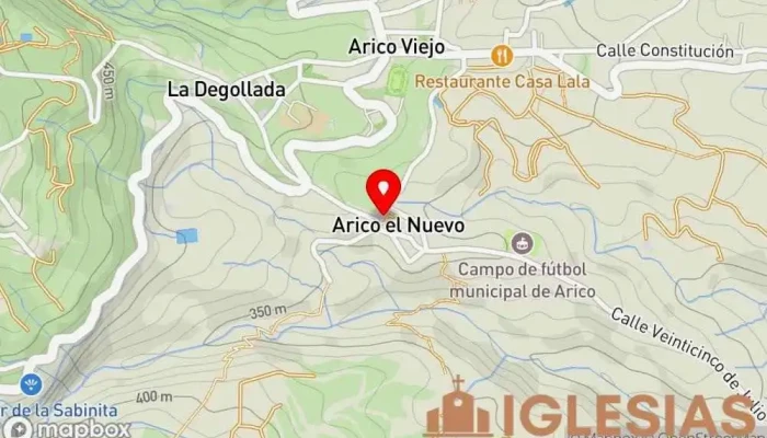 mapa de Parroquia Nuestra Señora de la Luz Iglesia católica en Arico el Nuevo