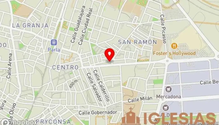 mapa de Parroquia Nuestra Señora de la Paz Iglesia católica en Parla