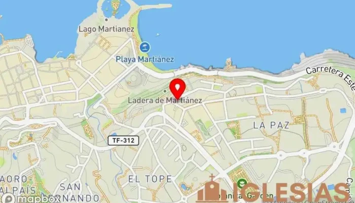 mapa de Parroquia Nuestra Señora de la Paz y San Amaro an Amaro Institución religiosa, Atracción turística en Puerto de la Cruz
