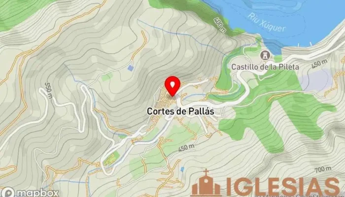 mapa de Parroquia Nuestra Señora de los Ángeles Iglesia católica en Cortes de Pallás