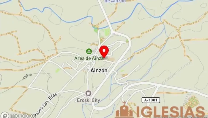 mapa de Parroquia Nuestra Señora de Piedad Iglesia en Ainzón