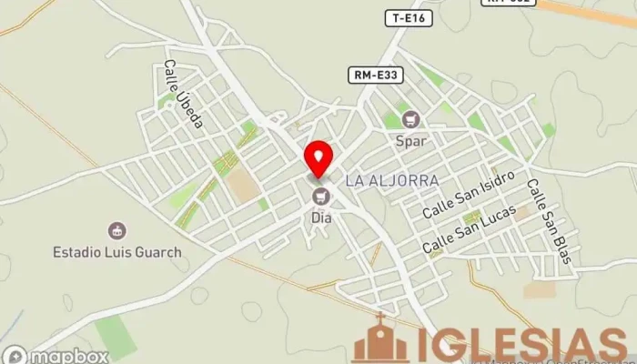 mapa de Parroquia Purísima Concepción Iglesia católica en La Aljorra