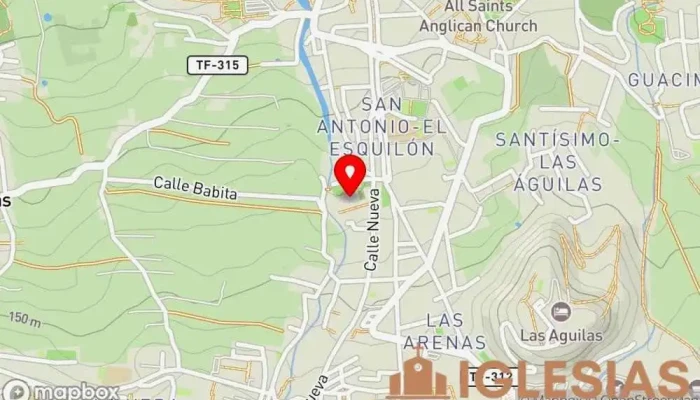 mapa de Parroquia San Antonio de Padua Parroquia en Puerto de la Cruz