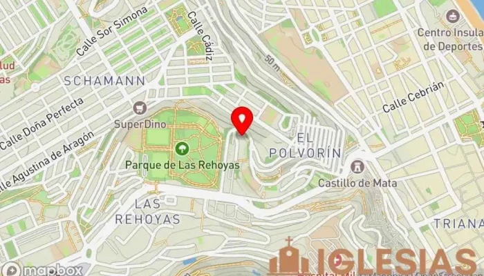 mapa de Parroquia San Antonio de Padua Iglesia en Las Palmas de Gran Canaria
