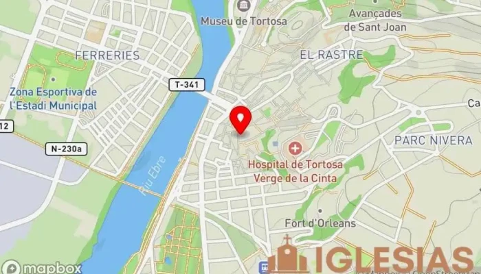mapa de Parroquia San Blas Parroquia en Tortosa