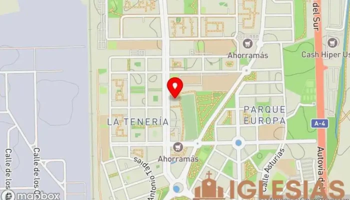 mapa de Parroquia San Francisco Javier Parroquia en Pinto