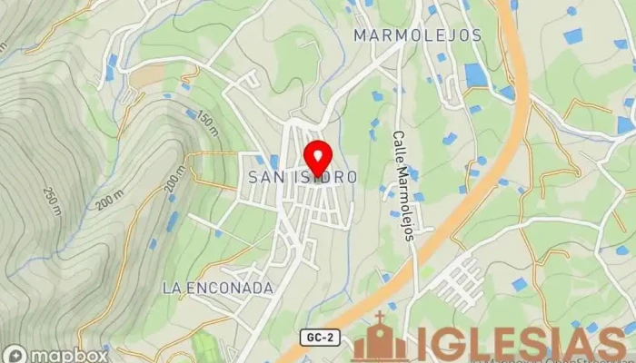 mapa de Parroquia San Isidro Labrador Iglesia en San Isidro de Gáldar
