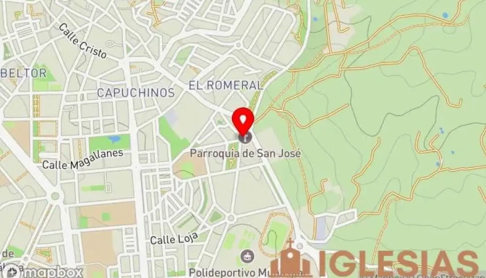 mapa de Parroquia San José Iglesia católica en Vélez-Málaga