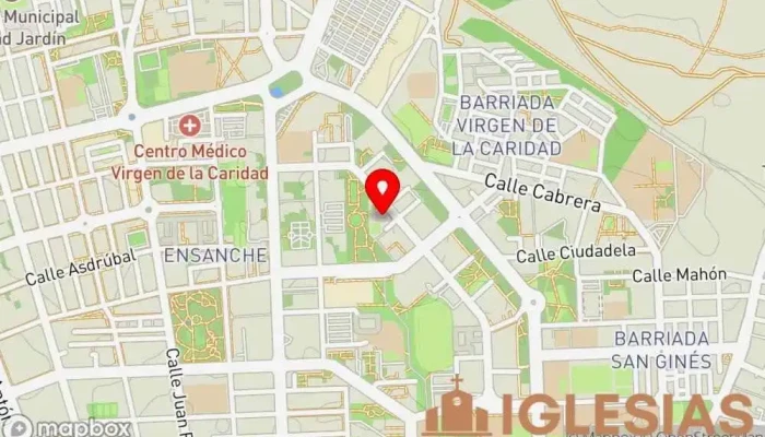 mapa de Parroquia San Juan Bautista Iglesia católica en Cartagena
