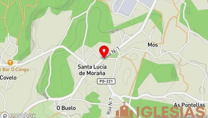 mapa de Pastor Iglesia en Moraña