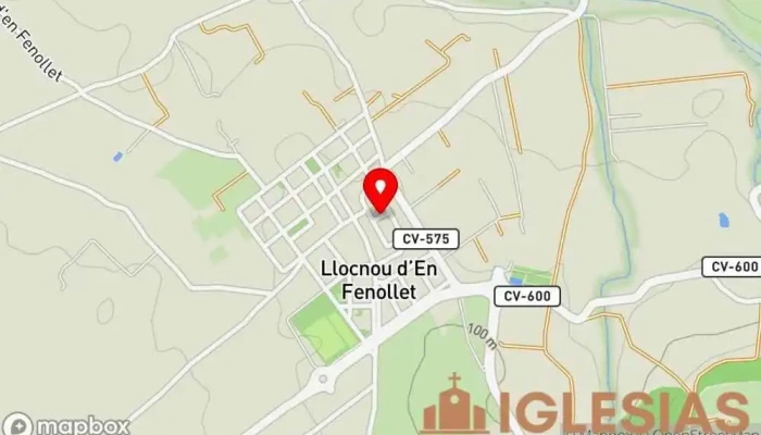 mapa de Pl. Iglesia  en Lugar Nuevo de Fenollet