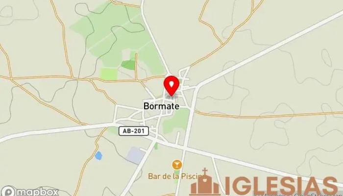 mapa de Plaza Iglesia Parque en Bormate
