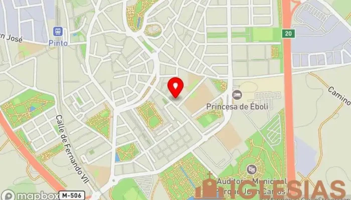 mapa de Religiosas de la Sagrada Familia Convento en Pinto