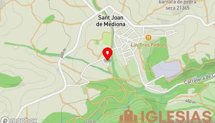 mapa de Sant Joan De Mediona  en Sant Joan de Mediona