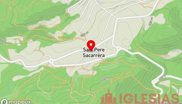 mapa de Santa Maria de Mediona  en Sant Pere Sacarrera