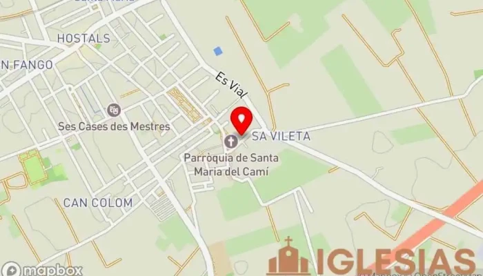 mapa de Santa Maria del Camí Parroquia en Santa Maria del Camí